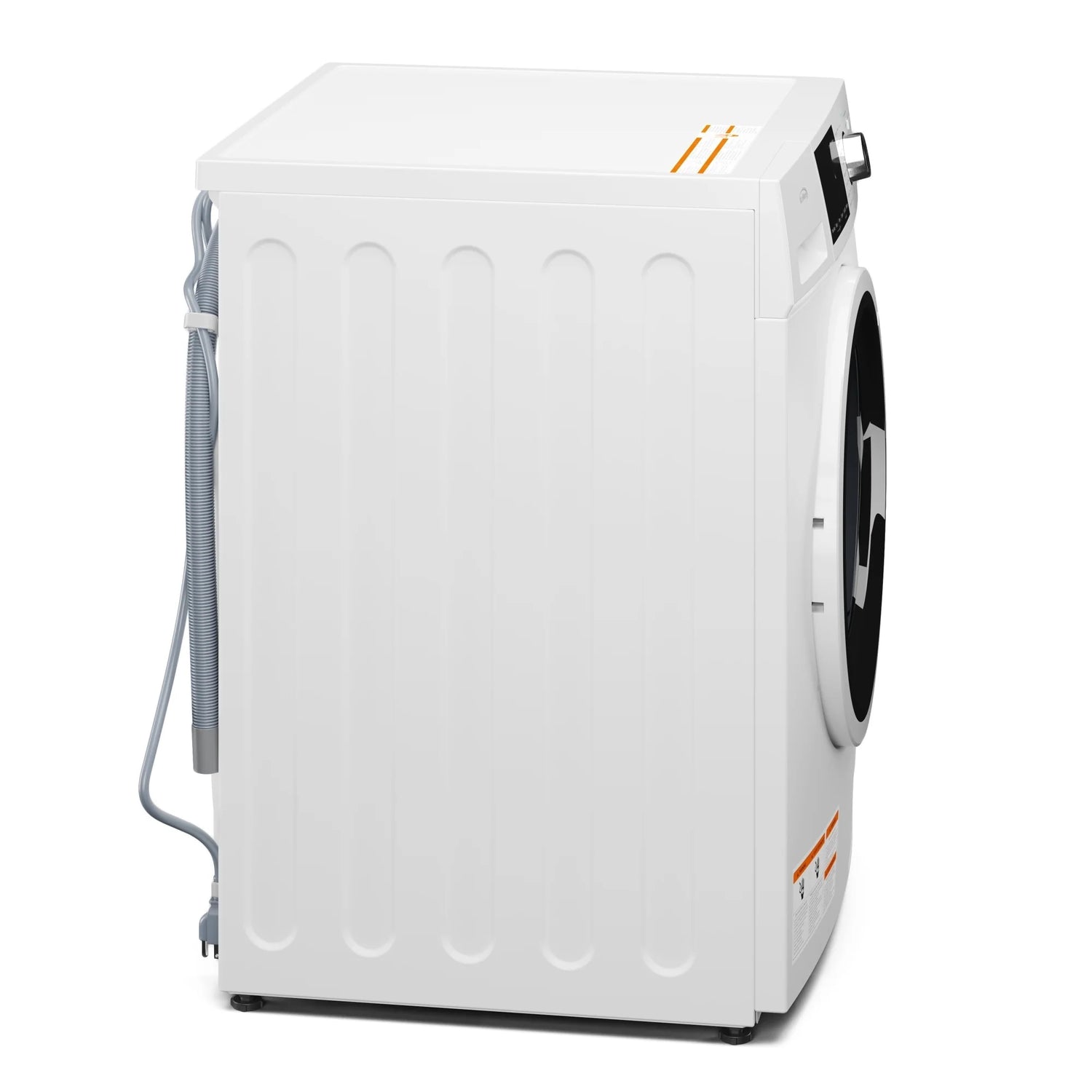 Stackable Front Load Compact Washing Machine in White 2.7 cu. ft.
