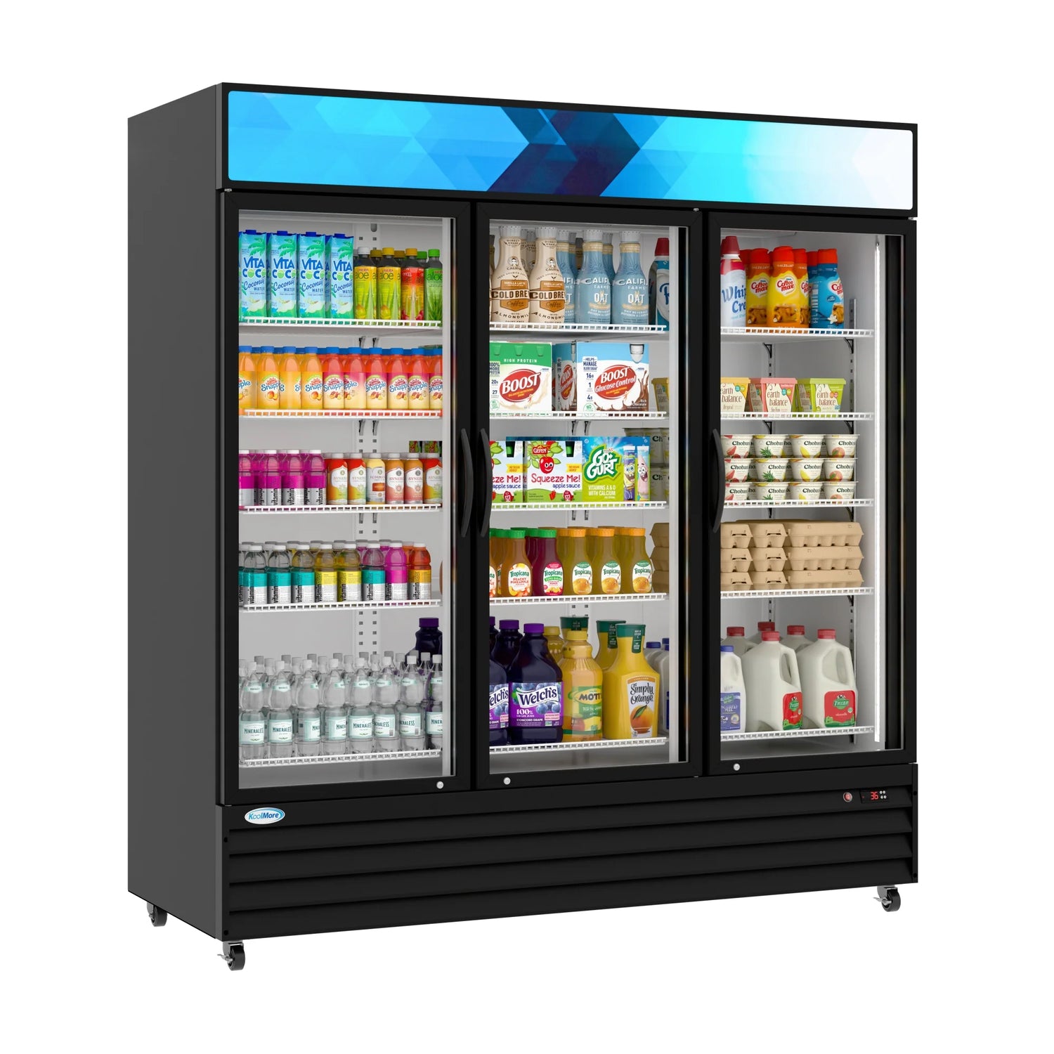 Three-Door Merchandiser Refrigerator 71 in, 56 Cu. Ft.