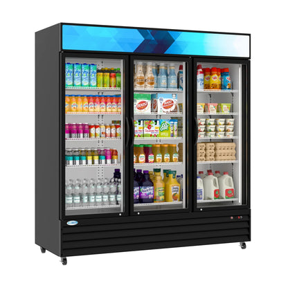 Three-Door Merchandiser Refrigerator 71 in, 56 Cu. Ft.
