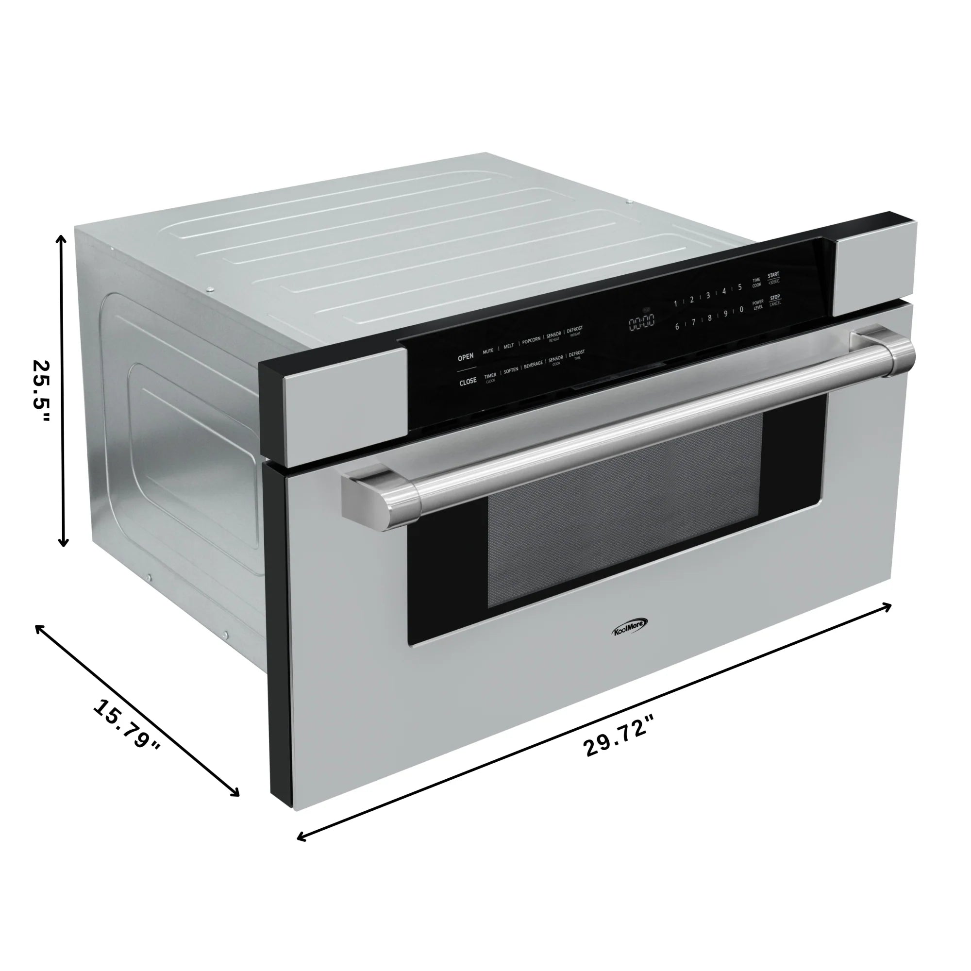 Microwave Drawer, 1.2 cu. ft. Capacity in Stainless-Steel, 30 In.