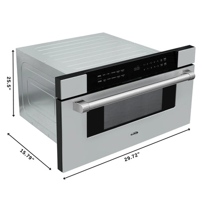 Microwave Drawer, 1.2 cu. ft. Capacity in Stainless-Steel, 30 In.