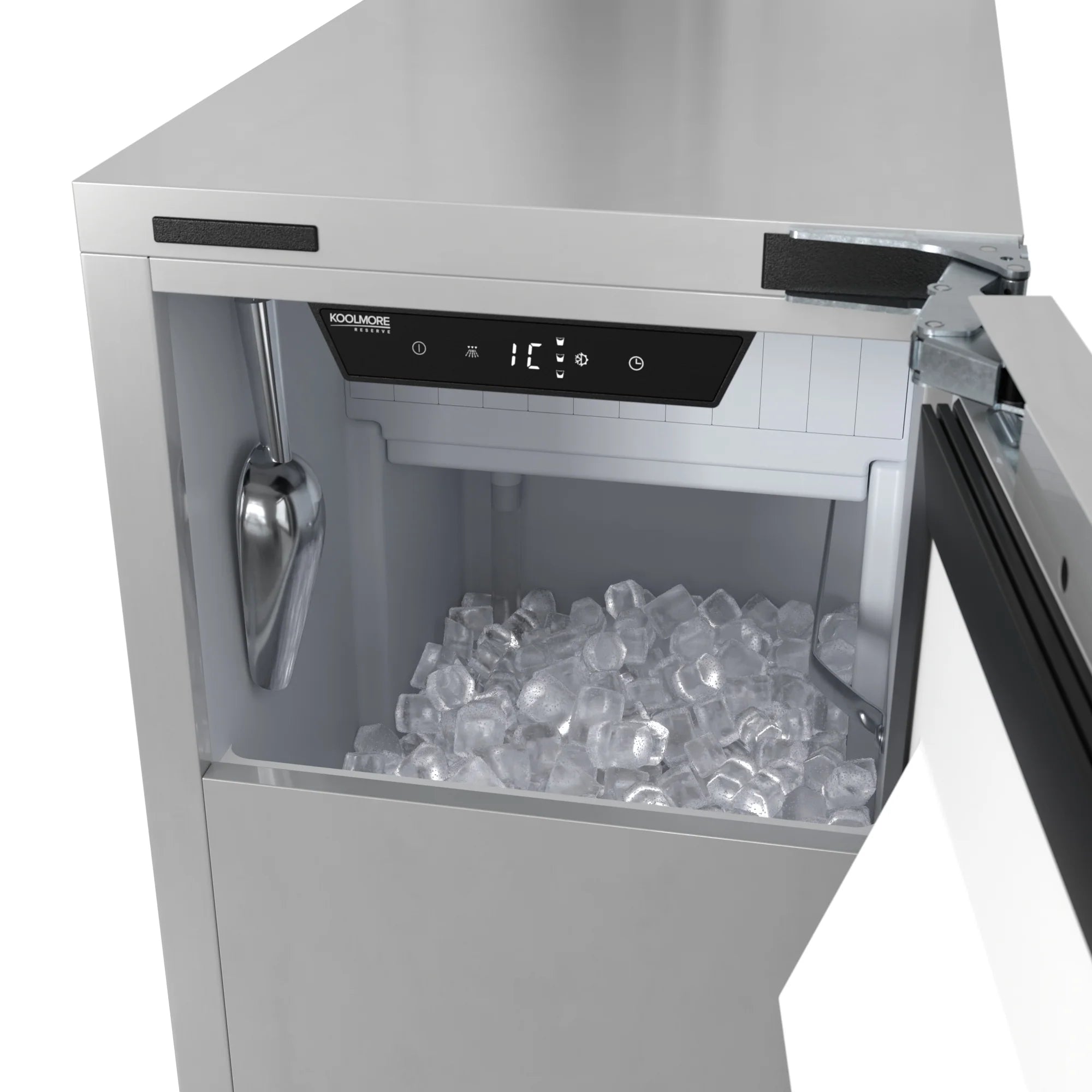 KoolMore Reserve 15 in. Residential Panel Ready Ice Maker 57 lbs/24hr in Stainless-Steel