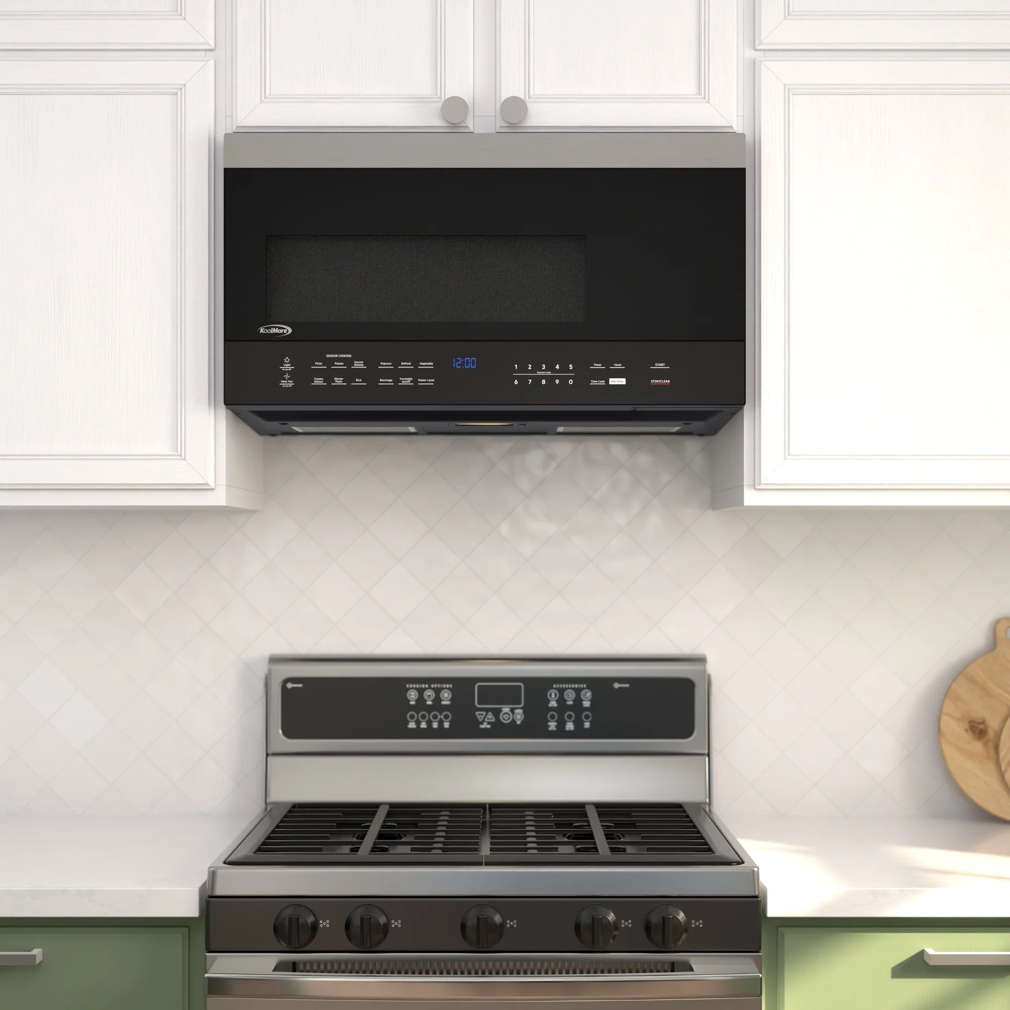 Over-the-Range Microwave Oven in Black, 30 in. 1.6 cu.ft.