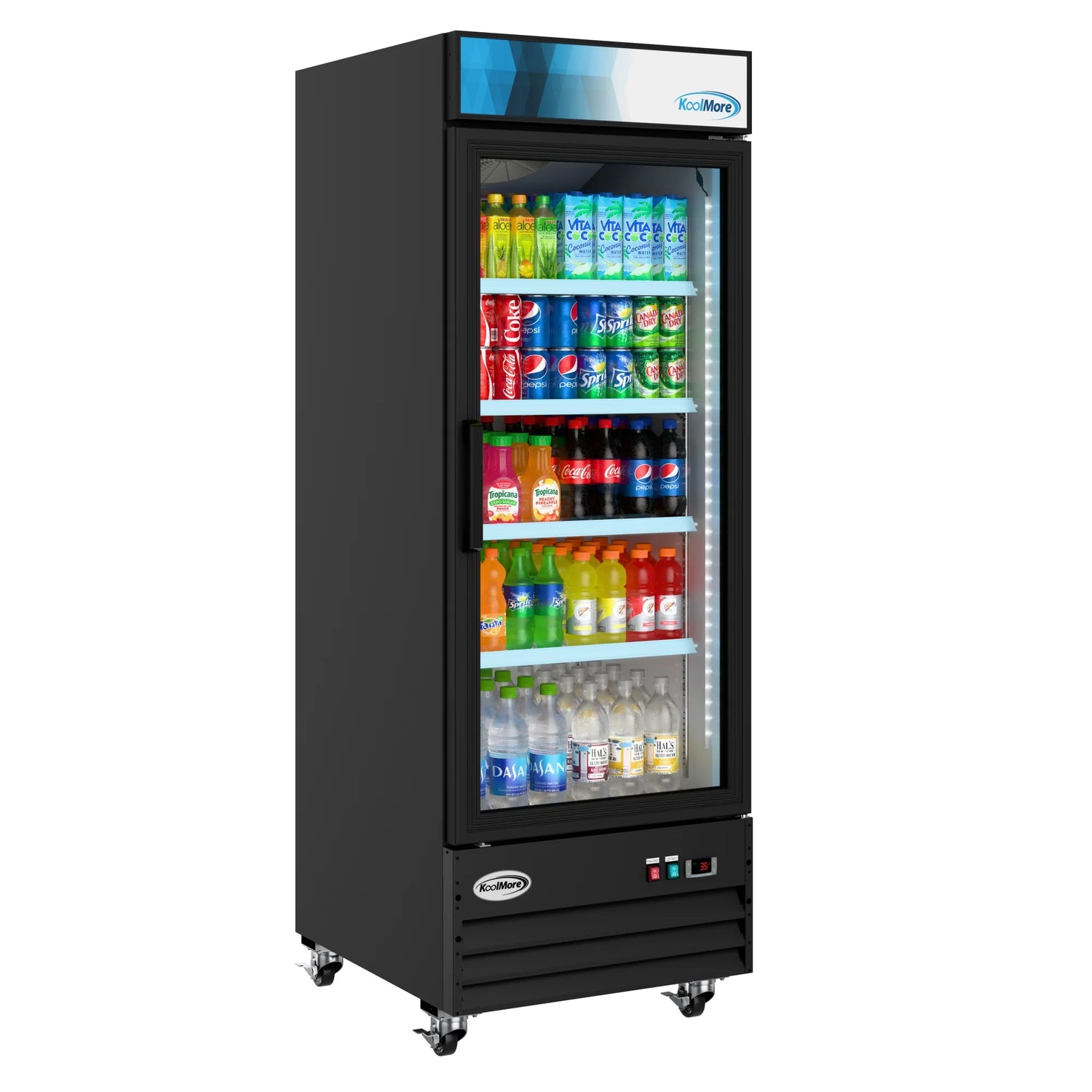 One-Door Merchandiser Refrigerator 28 in, 23 Cu Ft.