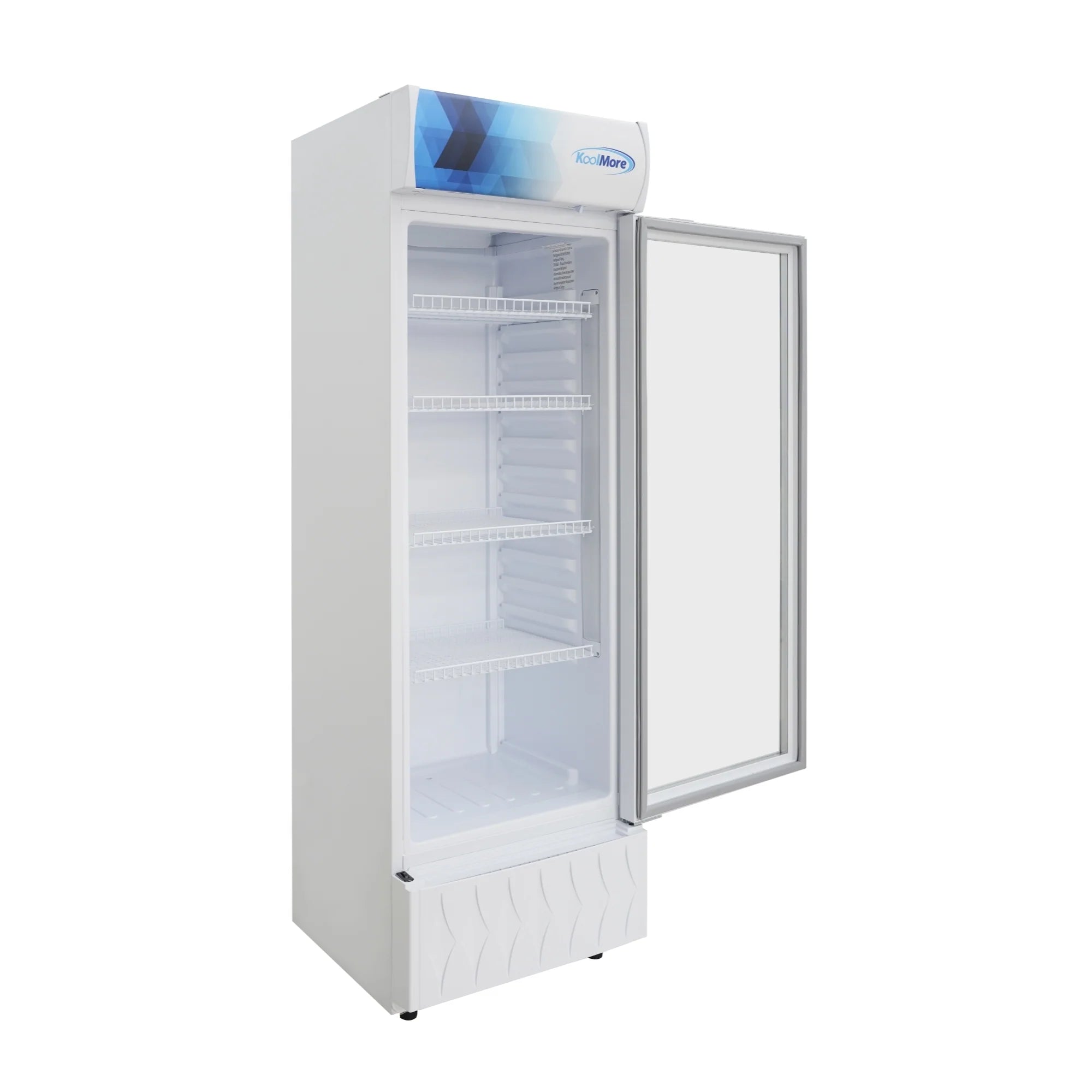 One-Door Commercial Merchandiser Refrigerator in White, 22 in 9 cu. ft.