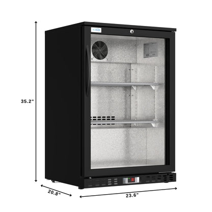 One-Door Back Bar Refrigerator - 4.1 Cu Ft. 24 In.