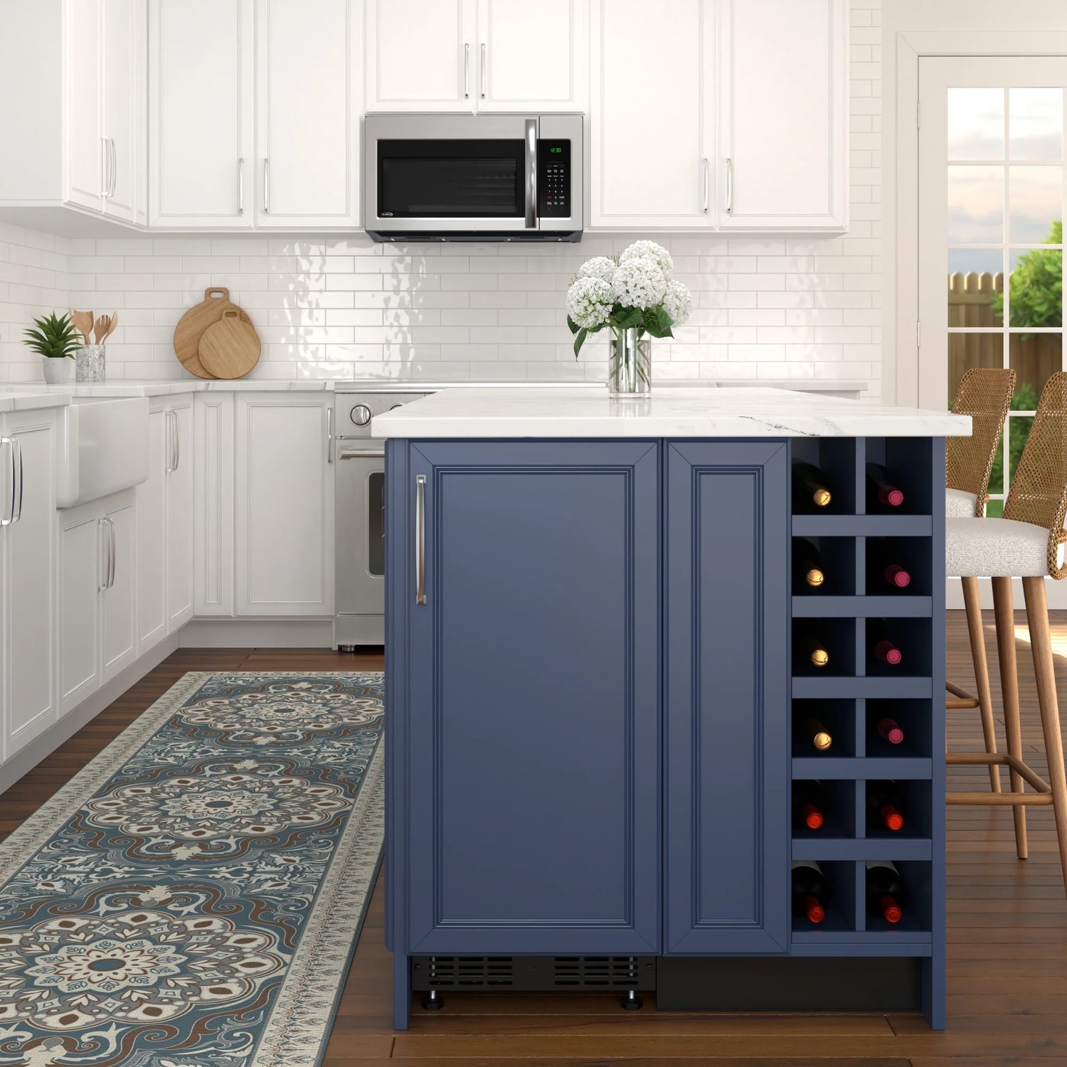 Built-In Panel Ready Undercounter Beverage Refrigerator, Compact with Digital Temperature Control, Glass Shelves, Security Lock, 15 In.