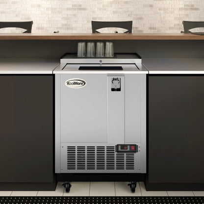 Commercial Bottle Cooler with Built-In Opener, ETL Listed, 5 cu. ft. 25 In.