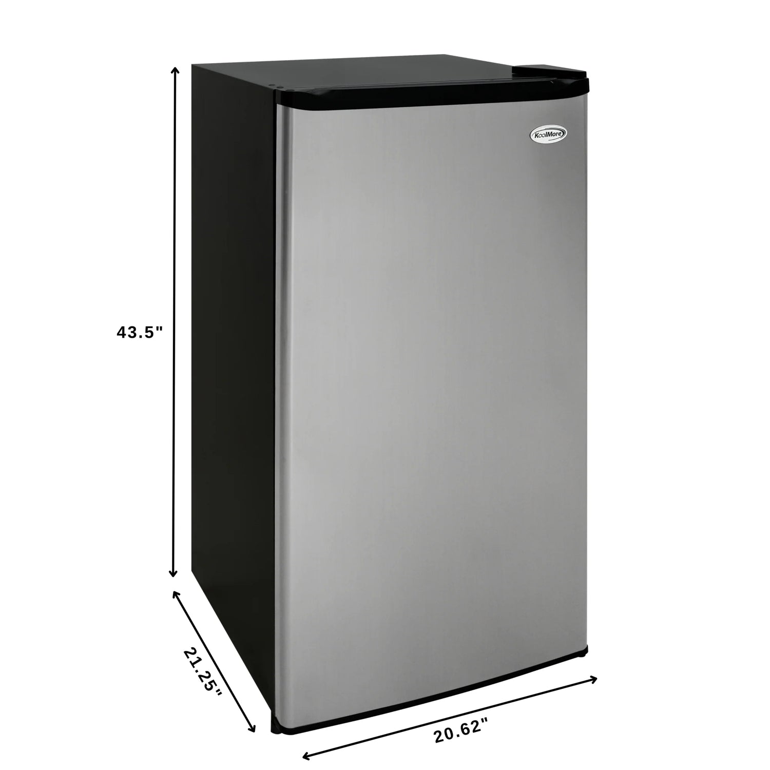 Convertible Refrigerator/Freezer 4.2 cu. ft. in Silver, 21 In.