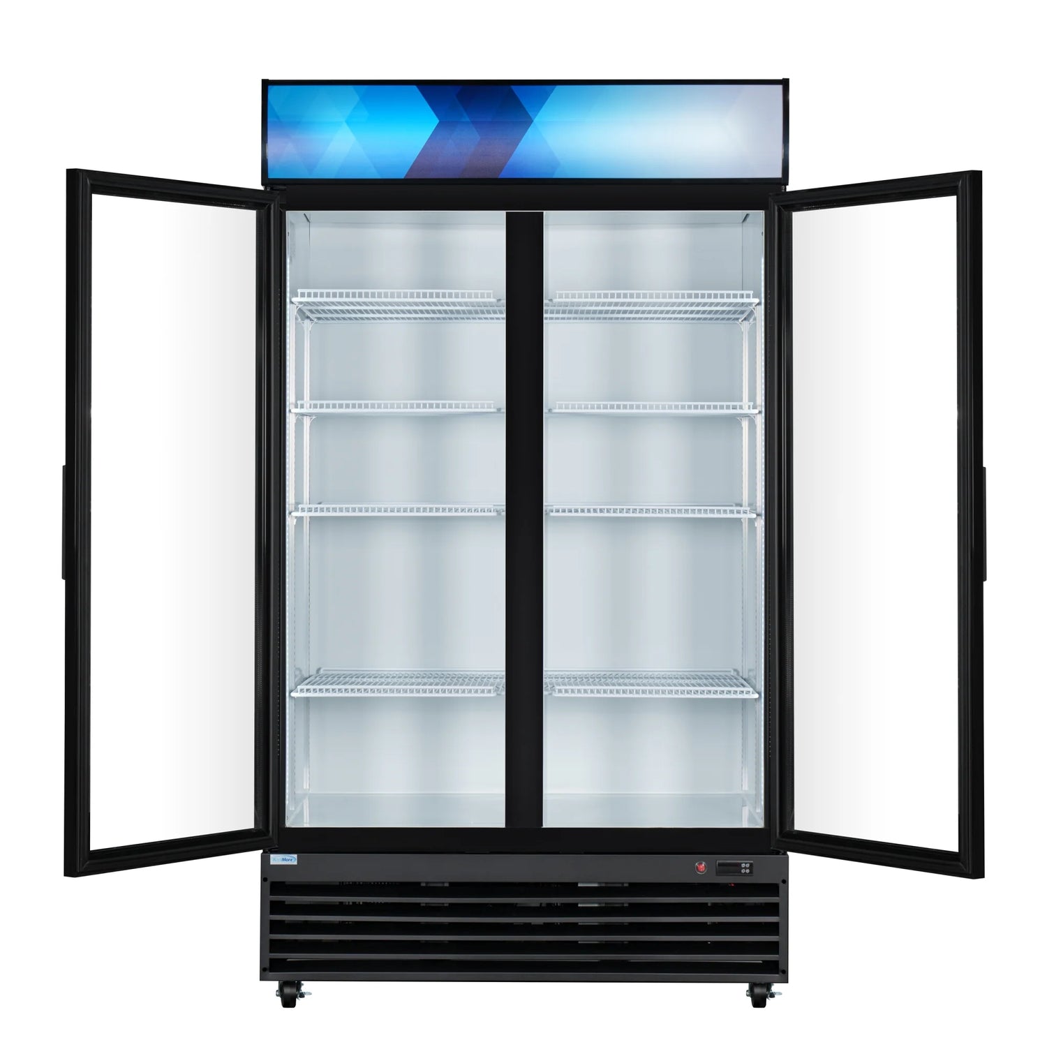 Two Glass Door Merchandiser Refrigerator 45 In, 35 Cu. Ft.
