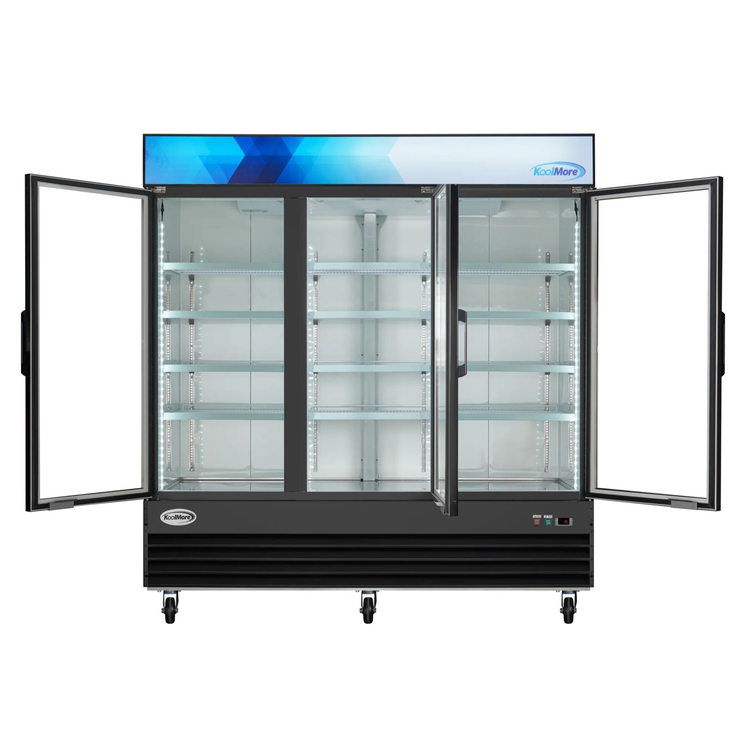 Three-Door Merchandiser Refrigerator 78 in, 53 cu ft
