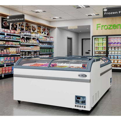Manual Defrost Island Chest Freezer in White, 58 In. 14 cu. ft.