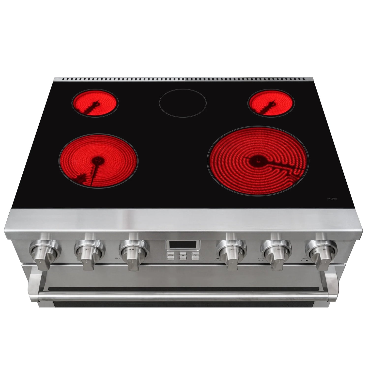 Professional Electric Range with 16600W of Power, 240V in Stainless-Steel, 36 In.