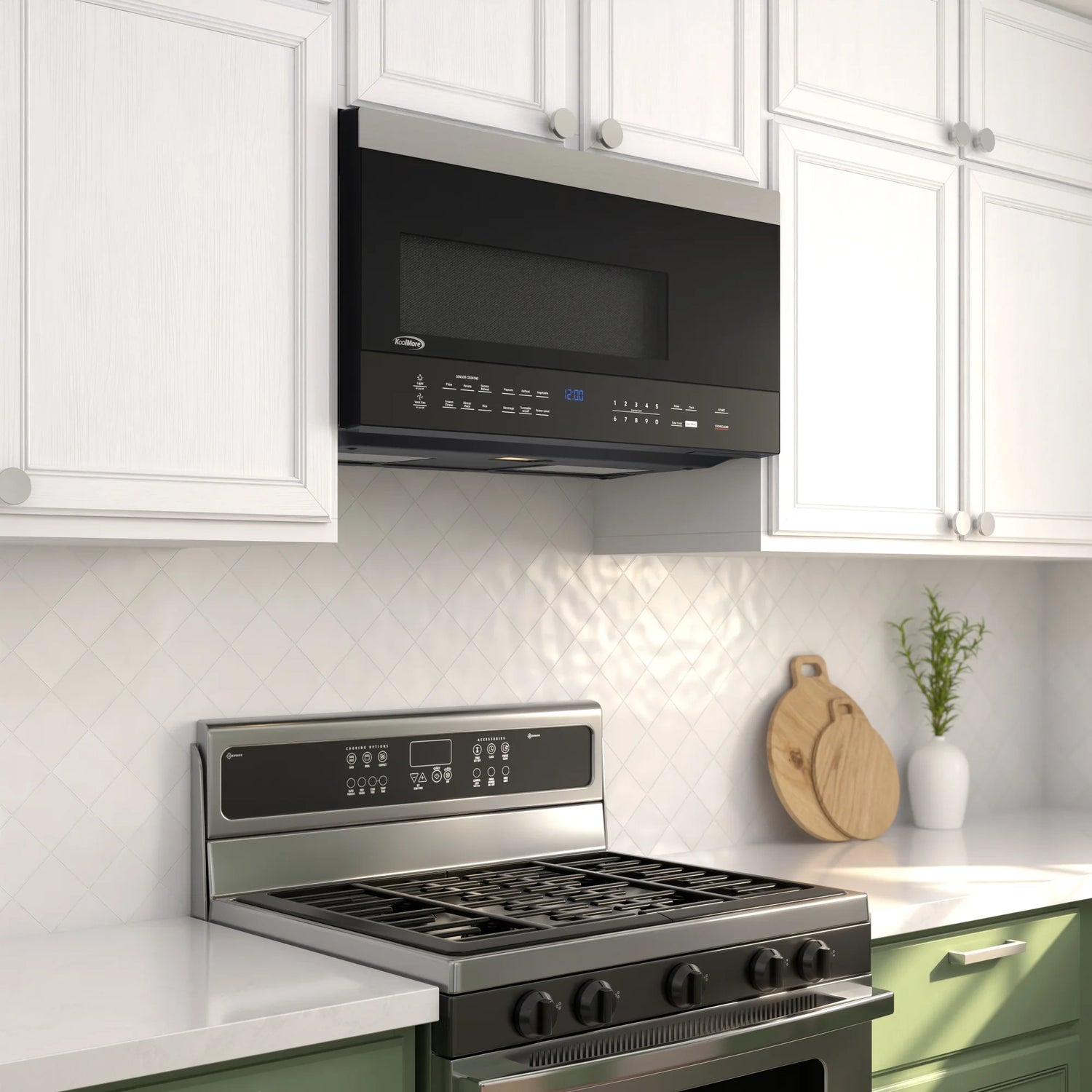 Over-the-Range Microwave Oven in Black, 30 in. 1.6 cu.ft.