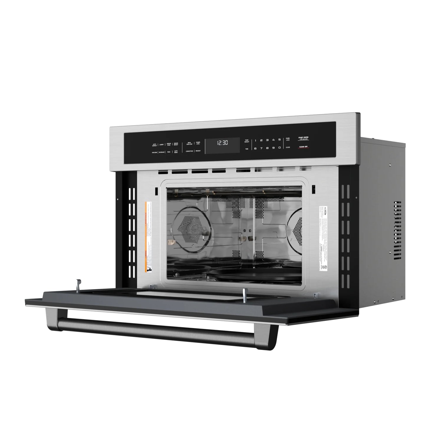 KoolMore Reserve 30 in. Stainless Steel Built-in Convection Microwave Oven with Speed and Sensor Cooking, 1.6 Cu. Ft. in Black