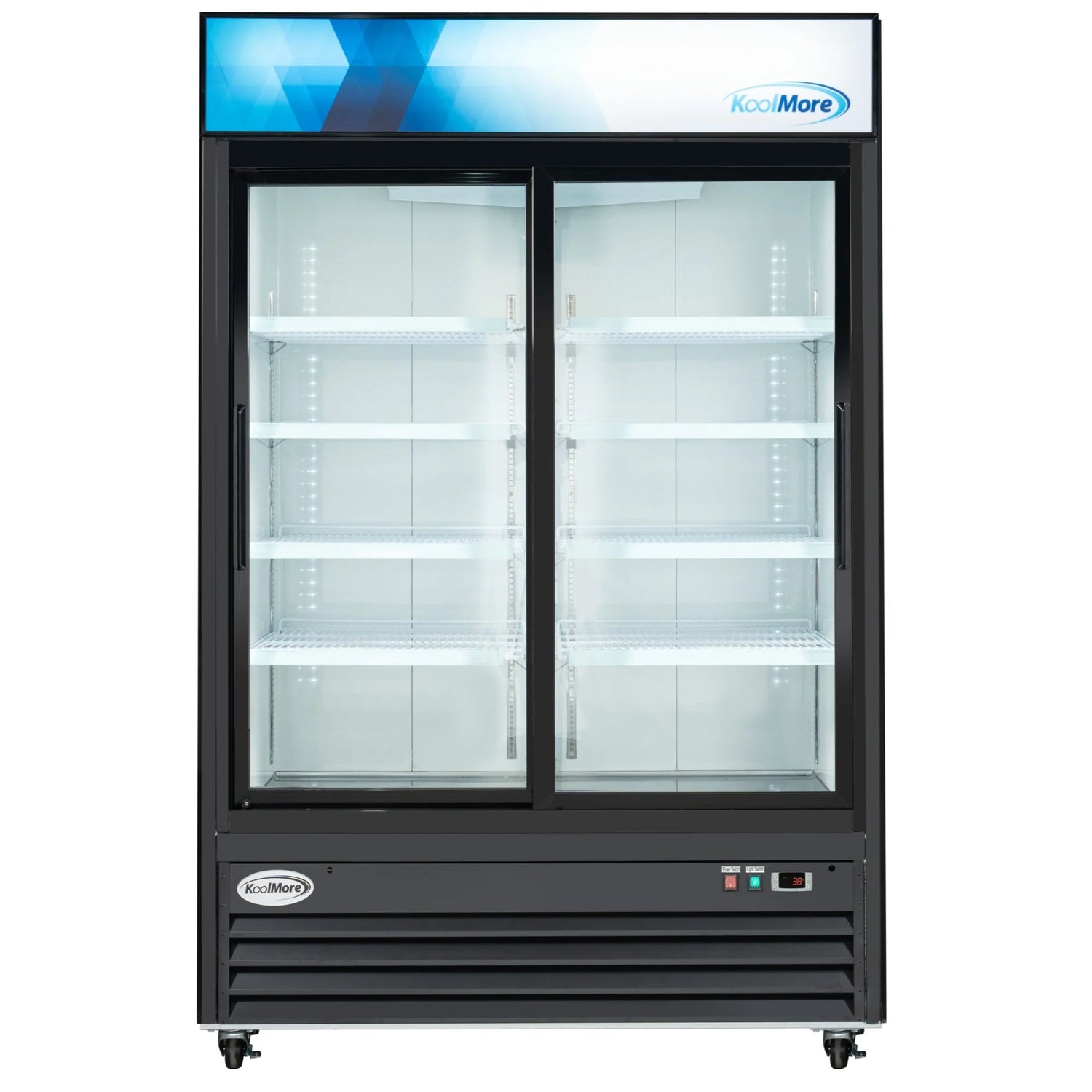 Two-Door Merchandiser Refrigerator 53in, 45 cu ft.