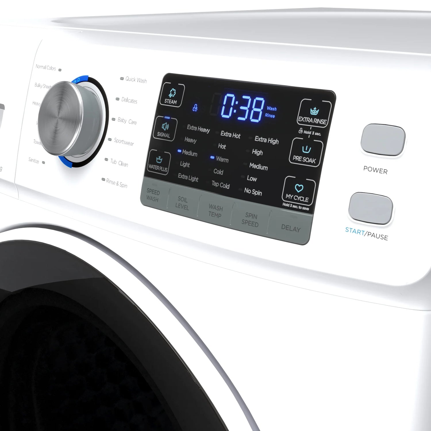 Large Capacity Stackable Front Load Washing Machine in White, 4.5 cu. ft.