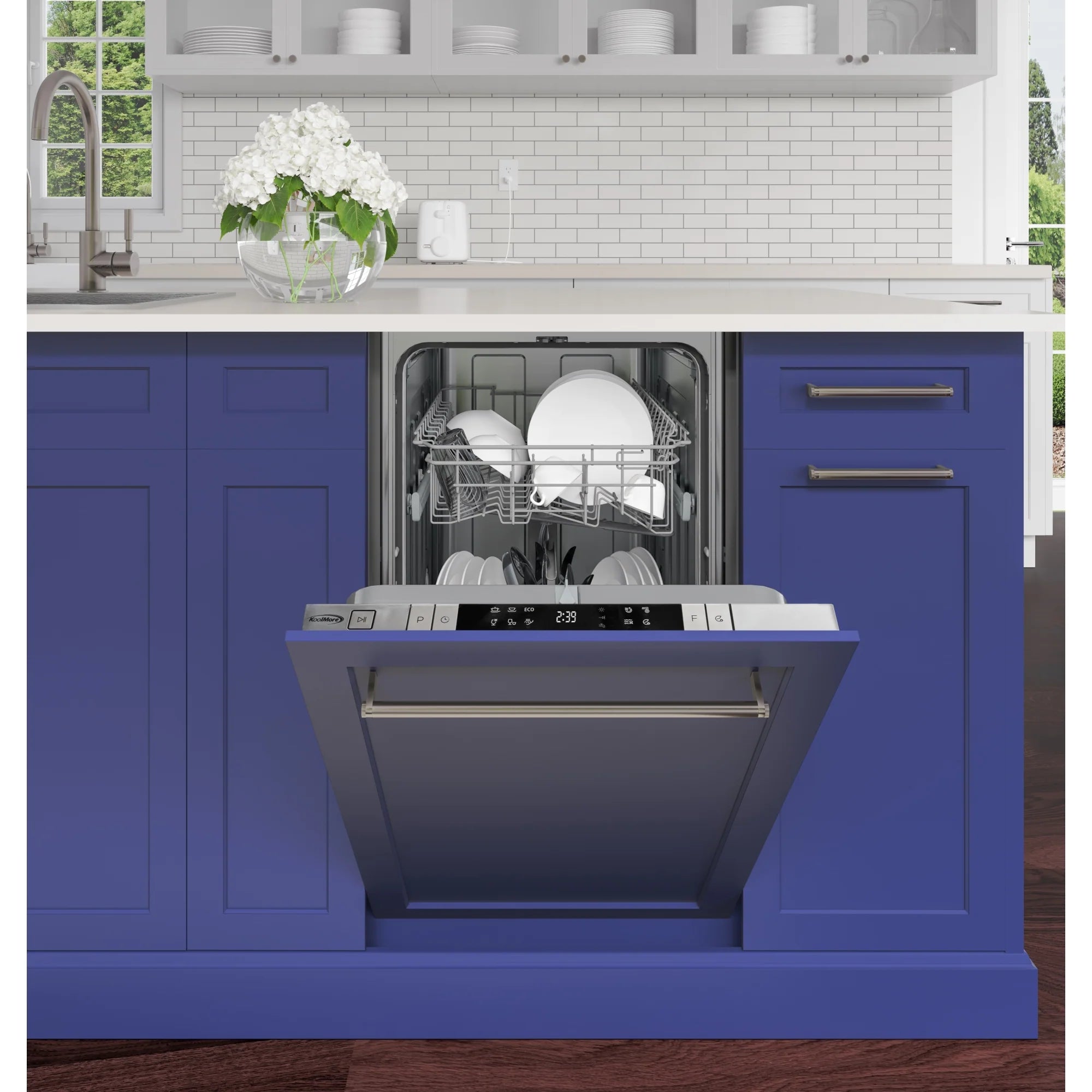 ADA Panel Ready with 8 Place Settings 52 DB Dishwasher in Stainless-Steel, 18 In.