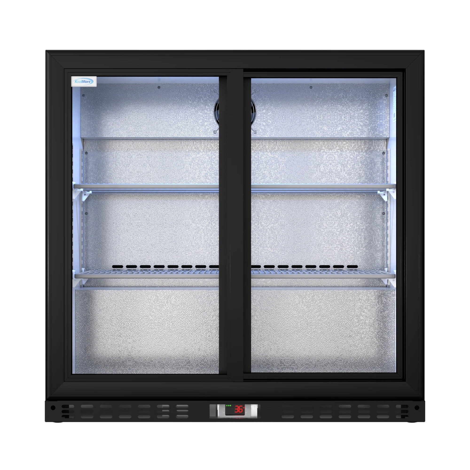 Two-Door Back Bar Refrigerator - 7.4 Cu Ft. 35 In.