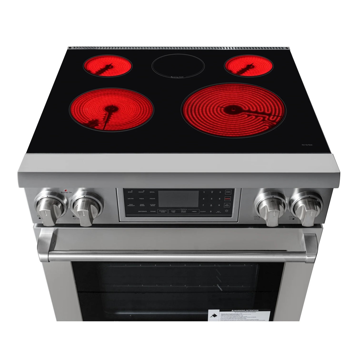 Electric Professional Range with Tilt Panel and Digital controls, Self-Cleaning, 16300W of Power, 240V in Stainless-Steel, 30 In.