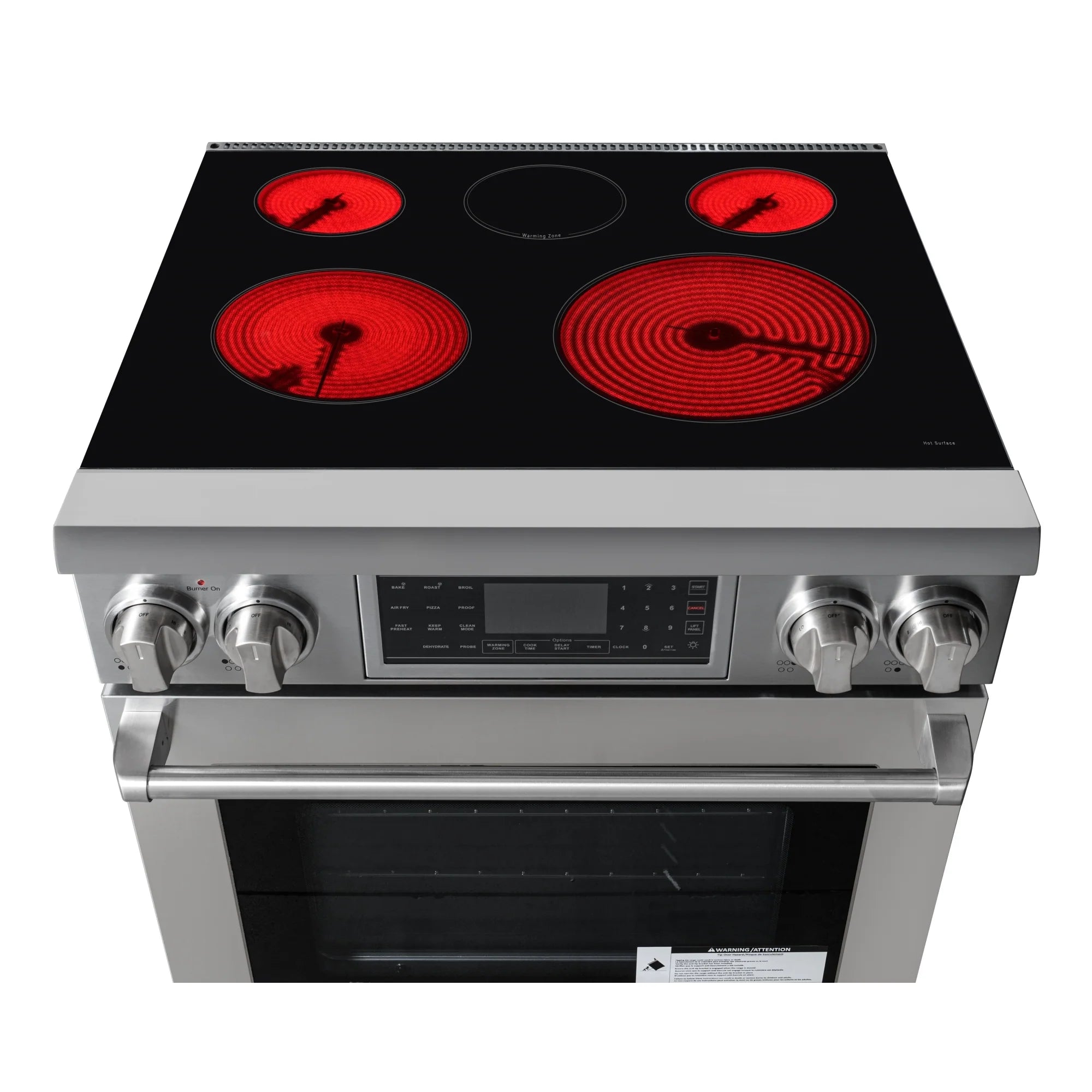 Electric Professional Range with Tilt Panel and Digital controls, Self-Cleaning, 16300W of Power, 240V in Stainless-Steel, 30 In.