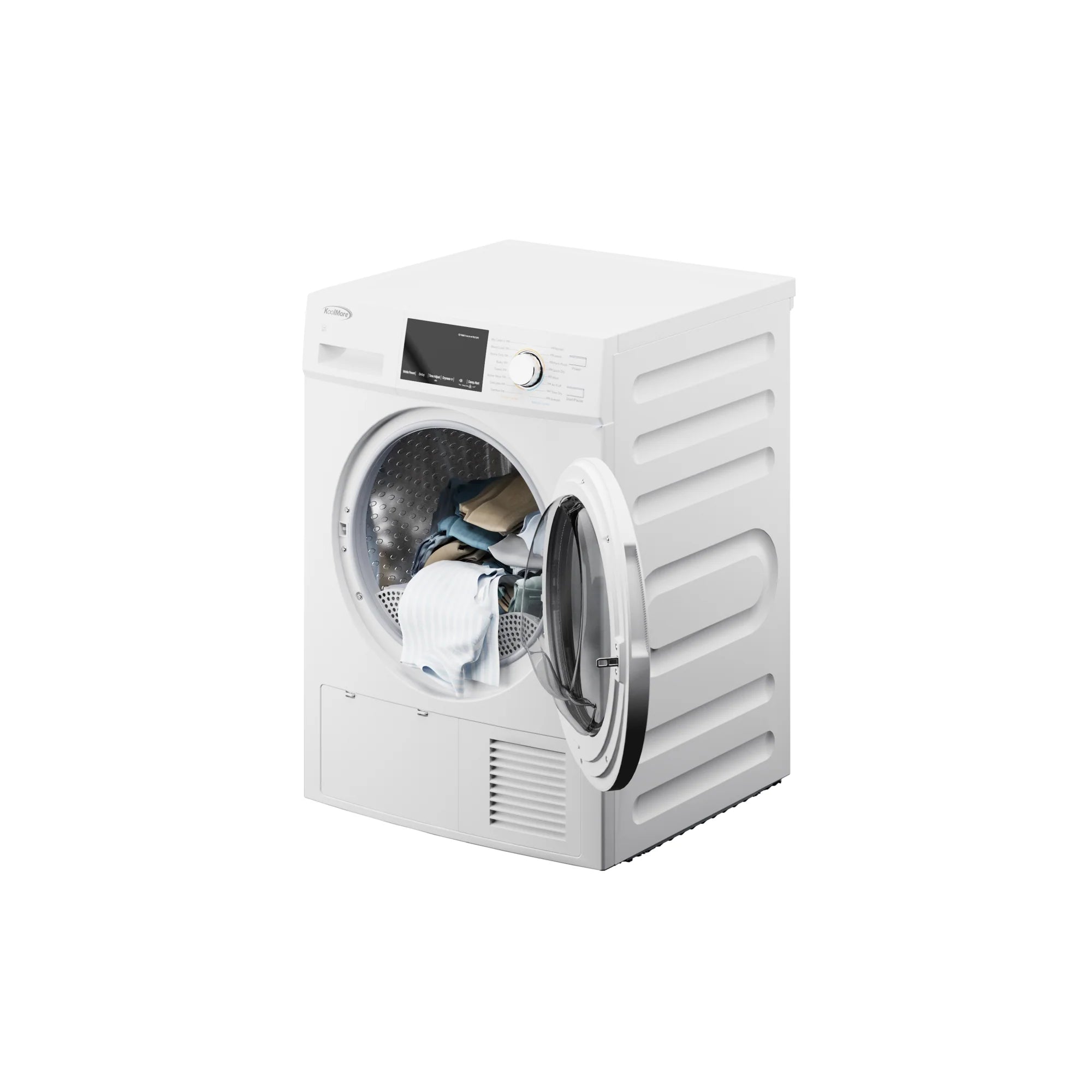Large Capacity Stackable Ventless Front Load Dryer in White, 240V, 4.4 cu. ft.