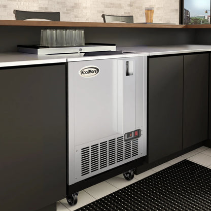 Commercial Bottle Cooler with Built-In Opener, ETL Listed, 5 cu. ft. 25 In.