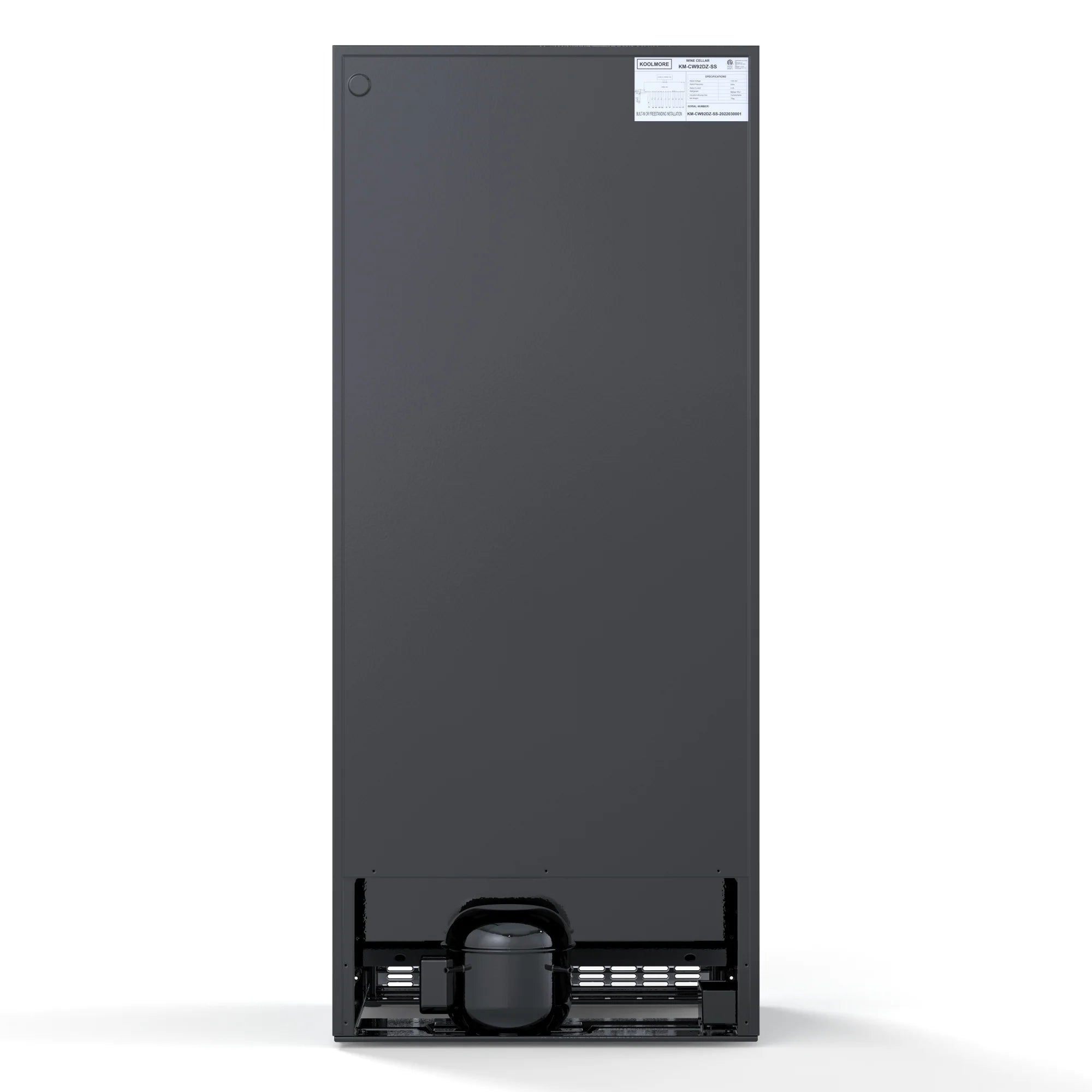 Dual Zone, Full Glass Door, Wine Cooler Refrigerator, Freestanding or Built-In Unit, 23 In 9.7 cu ft.