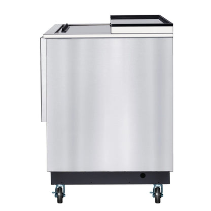Commercial Bottle Cooler with Built-In Opener, ETL Listed, 5 cu. ft. 25 In.