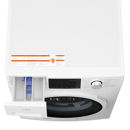 Stackable Front Load Compact Washing Machine in White 2.7 cu. ft.