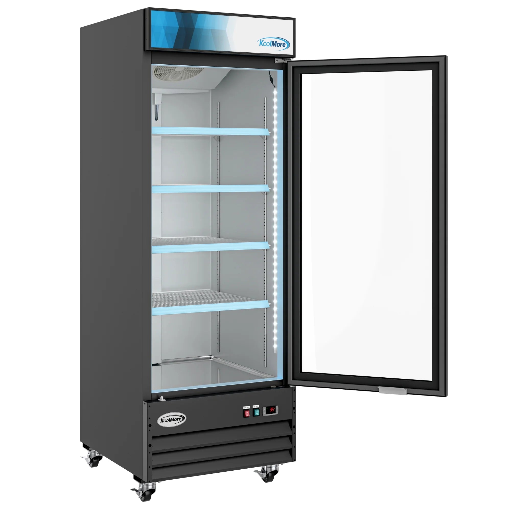 One-Door Merchandiser Refrigerator 28 in, 23 Cu Ft.