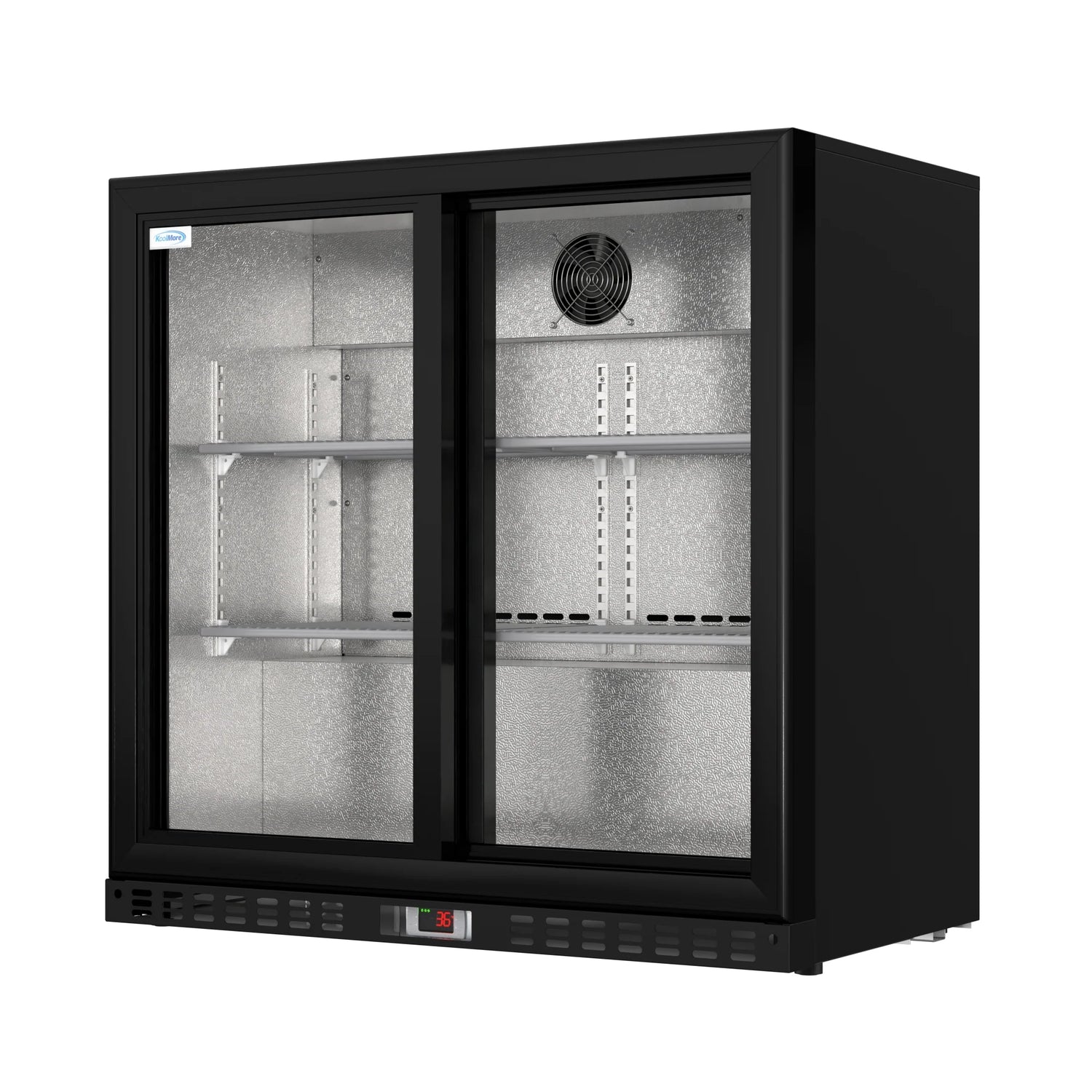 Two-Door Back Bar Refrigerator - 7.4 Cu Ft. 35 In.