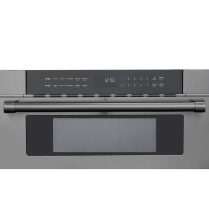KoolMore Reserve 30 in. Stainless-Steel Microwave Drawer, 1.2 cu. ft. Capacity in Black