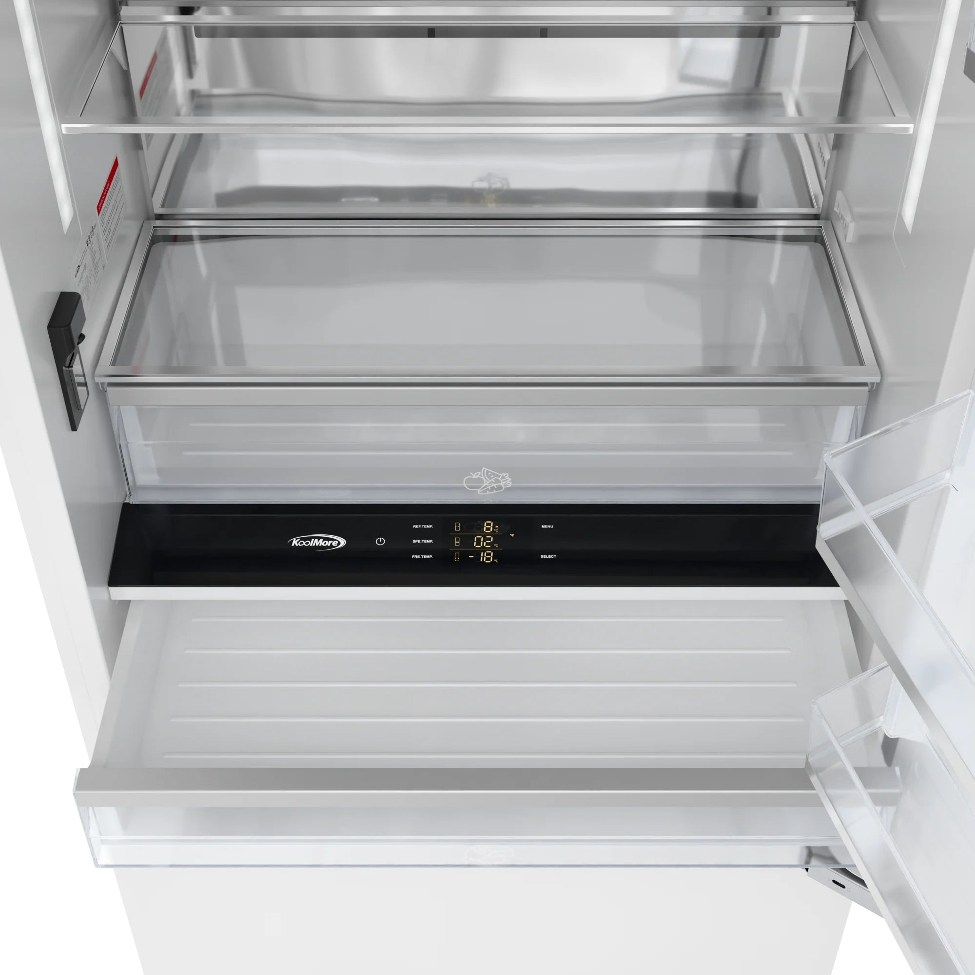 KoolMore Reserve 36 in. Panel Ready Refrigerator and Freezer with Ice maker and Water dispenser, Frost Free, 19.7 Cu. Ft.