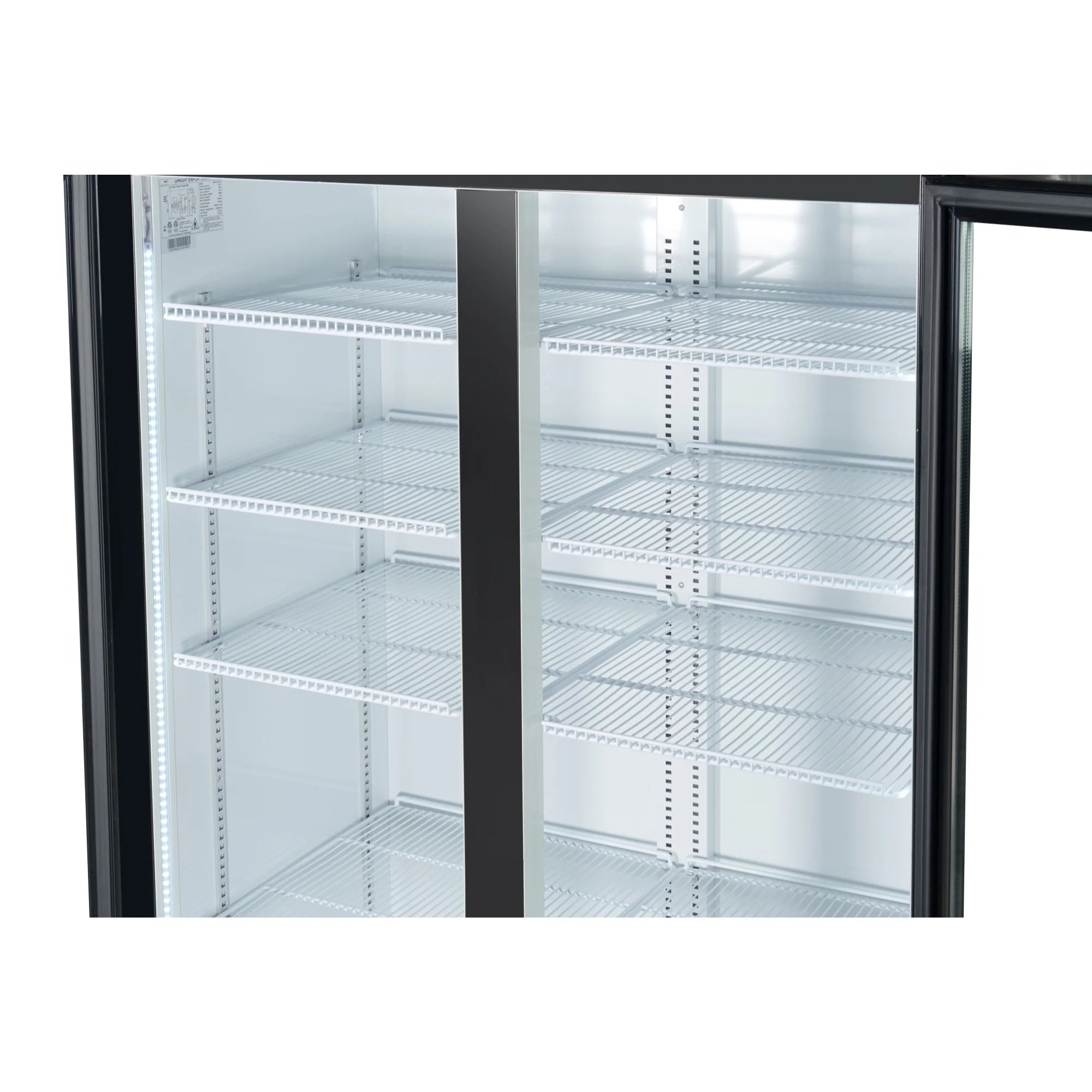 Two Glass Door Merchandiser Refrigerator 45 In, 35 Cu. Ft.