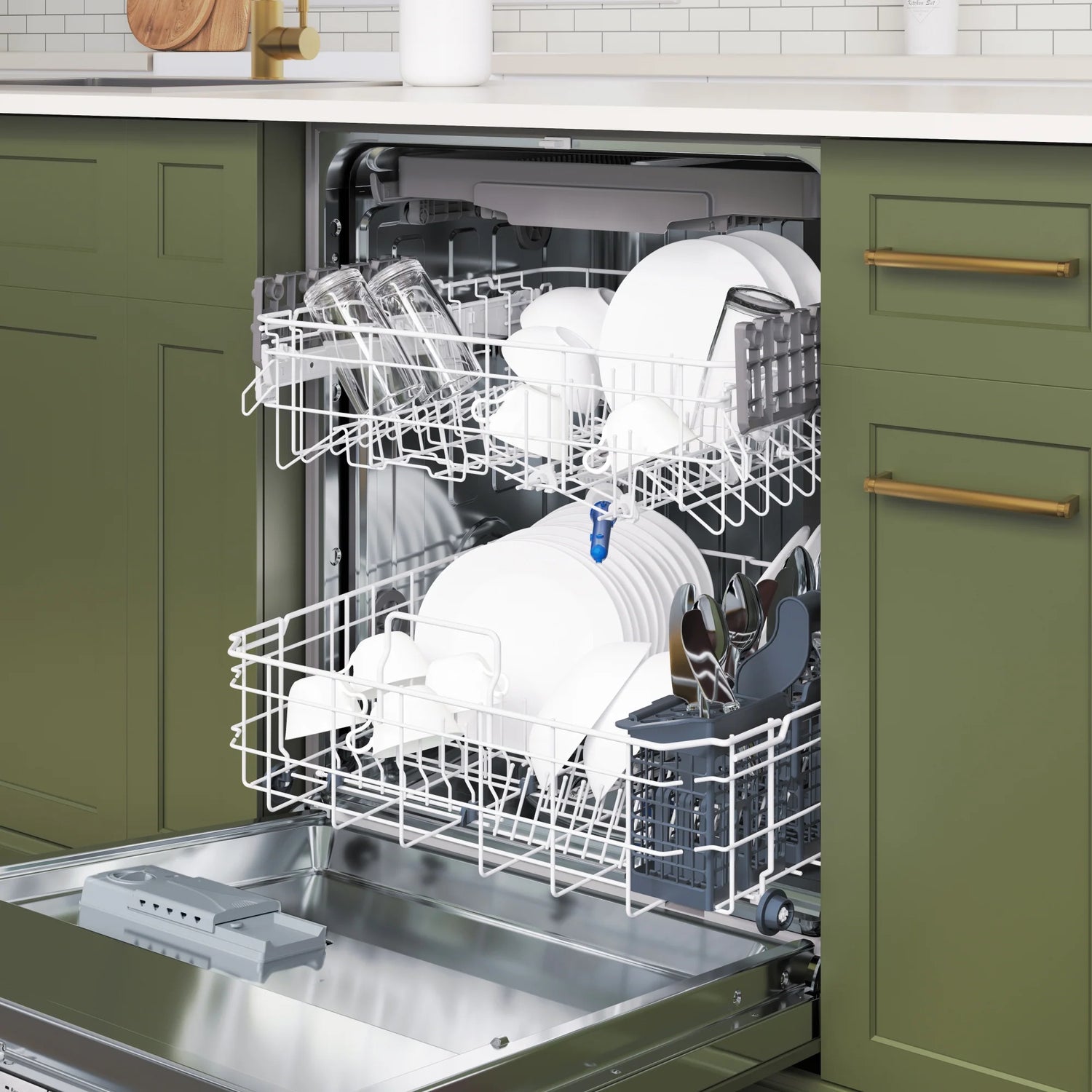 Panel Ready 14 Place Settings 45 DB Dishwasher in Stainless-Steel, 24 In.