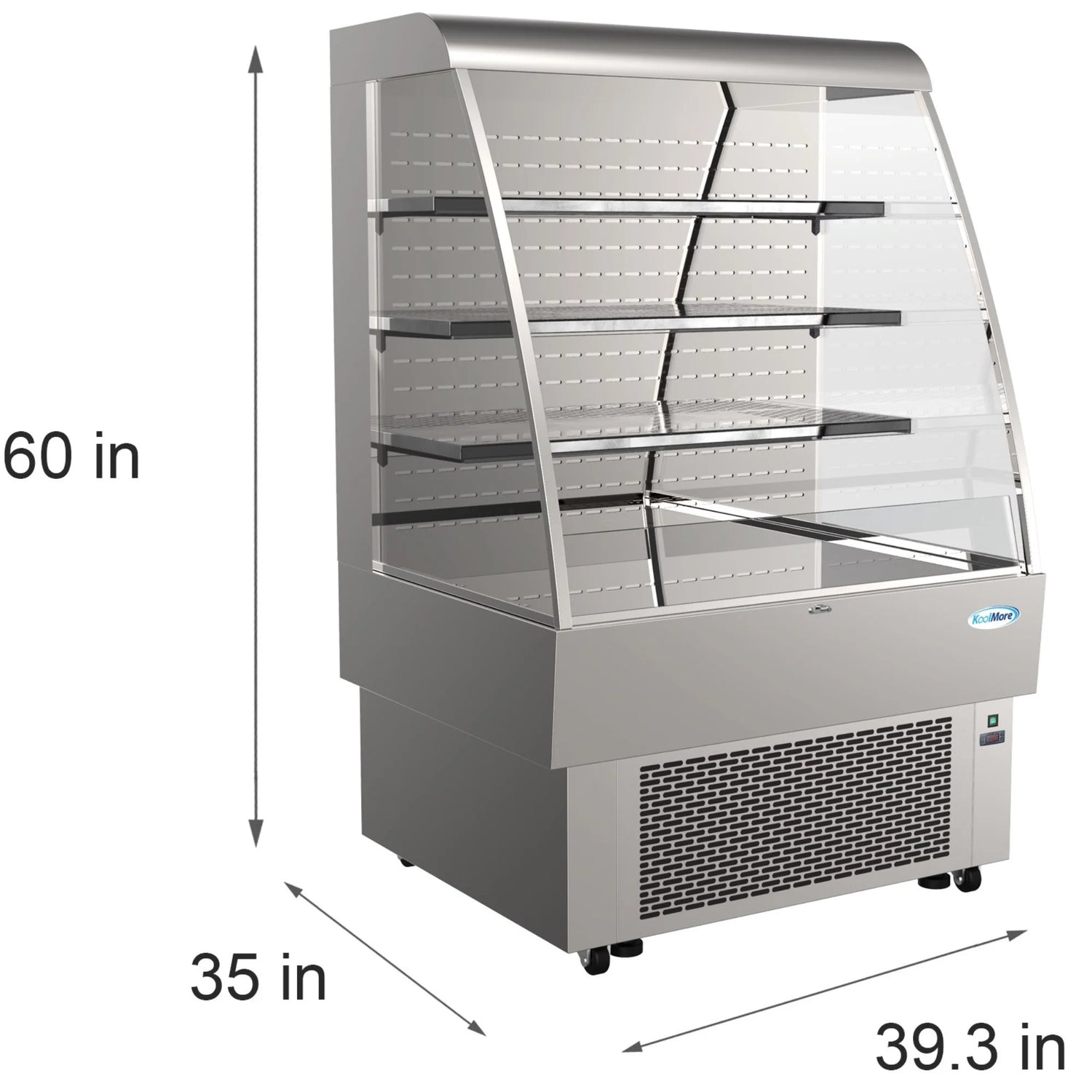 Open Air Grab and Go Refrigerator 35 in, 13.4 cu ft.