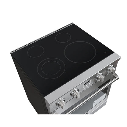 Professional Electric Range with 14900W of Power, 240V in Stainless-Steel, 30 In.