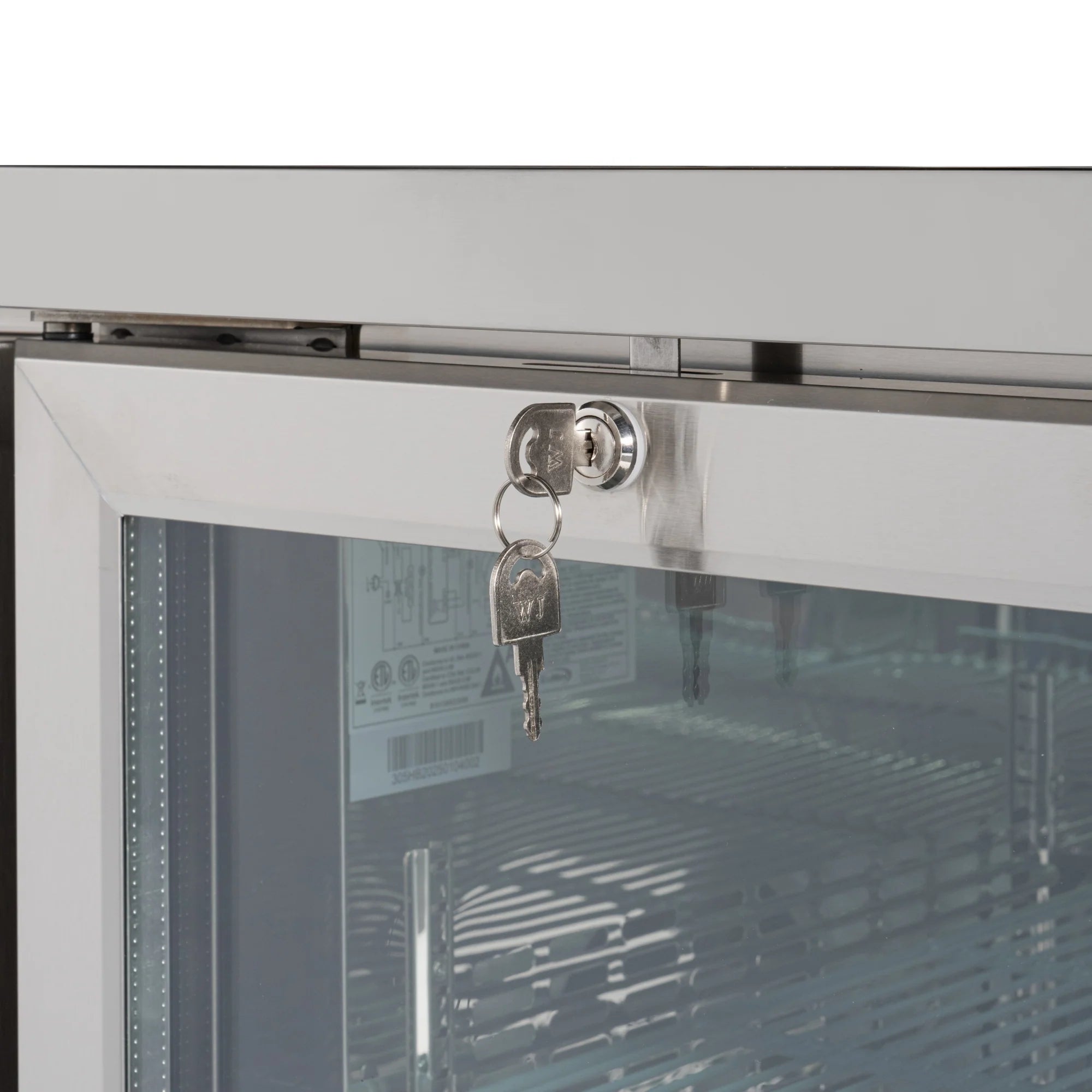 72" 3-Door Back Bar Cooler – 18 Cu. Ft LED Fridge