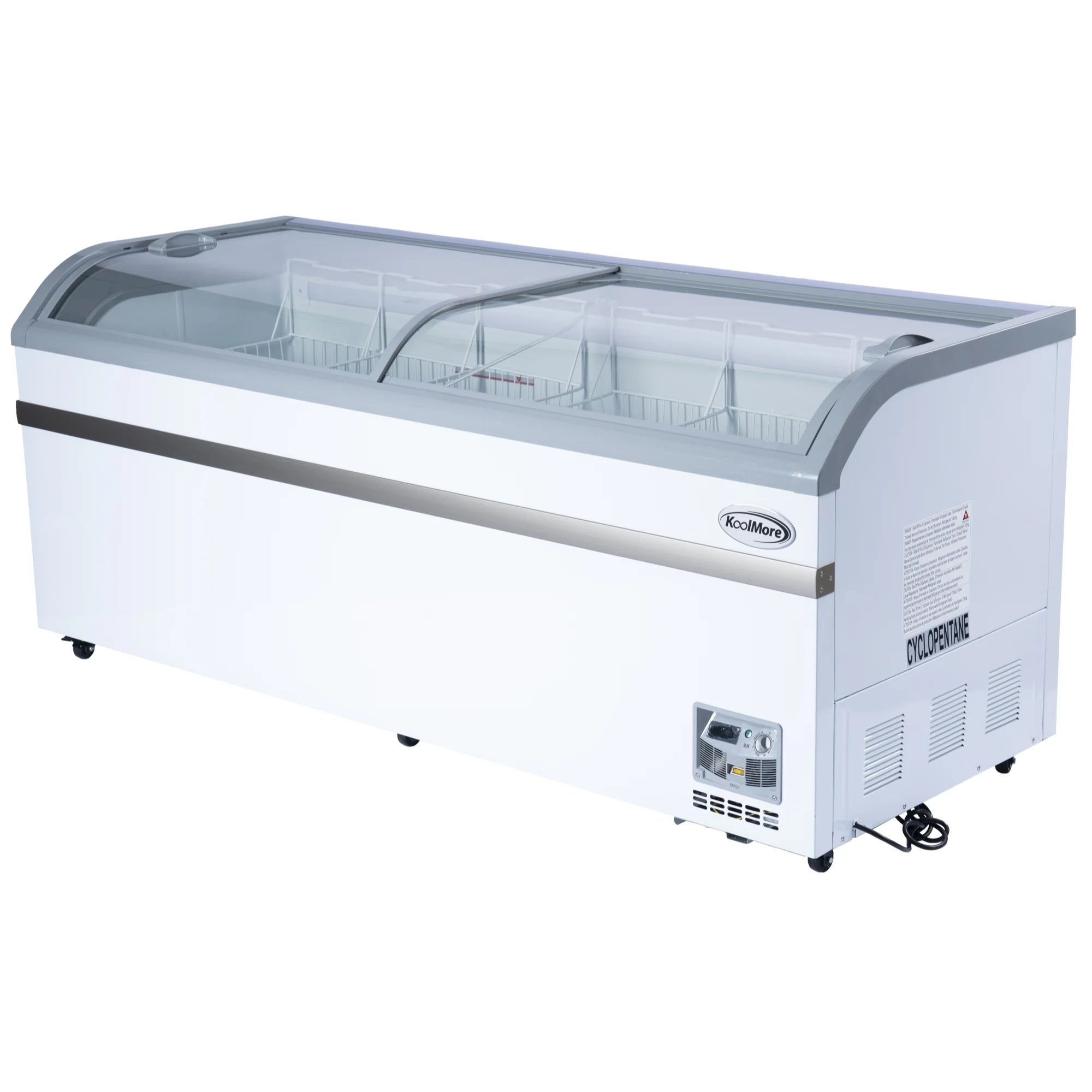 Manual Defrost Island Chest Freezer in White, 78 In. 19 cu. ft.