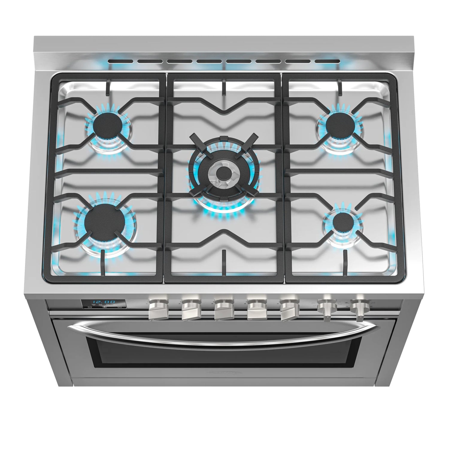 Professional Dual Fuel Range in Stainless Steel with Legs, 4.3 cu. ft. 36 In.