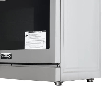 Professional Electric Range with 16600W of Power, 240V in Stainless-Steel, 36 In.