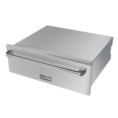 Warming Drawer with Three Compartments in Stainless-Steel, 30 In.
