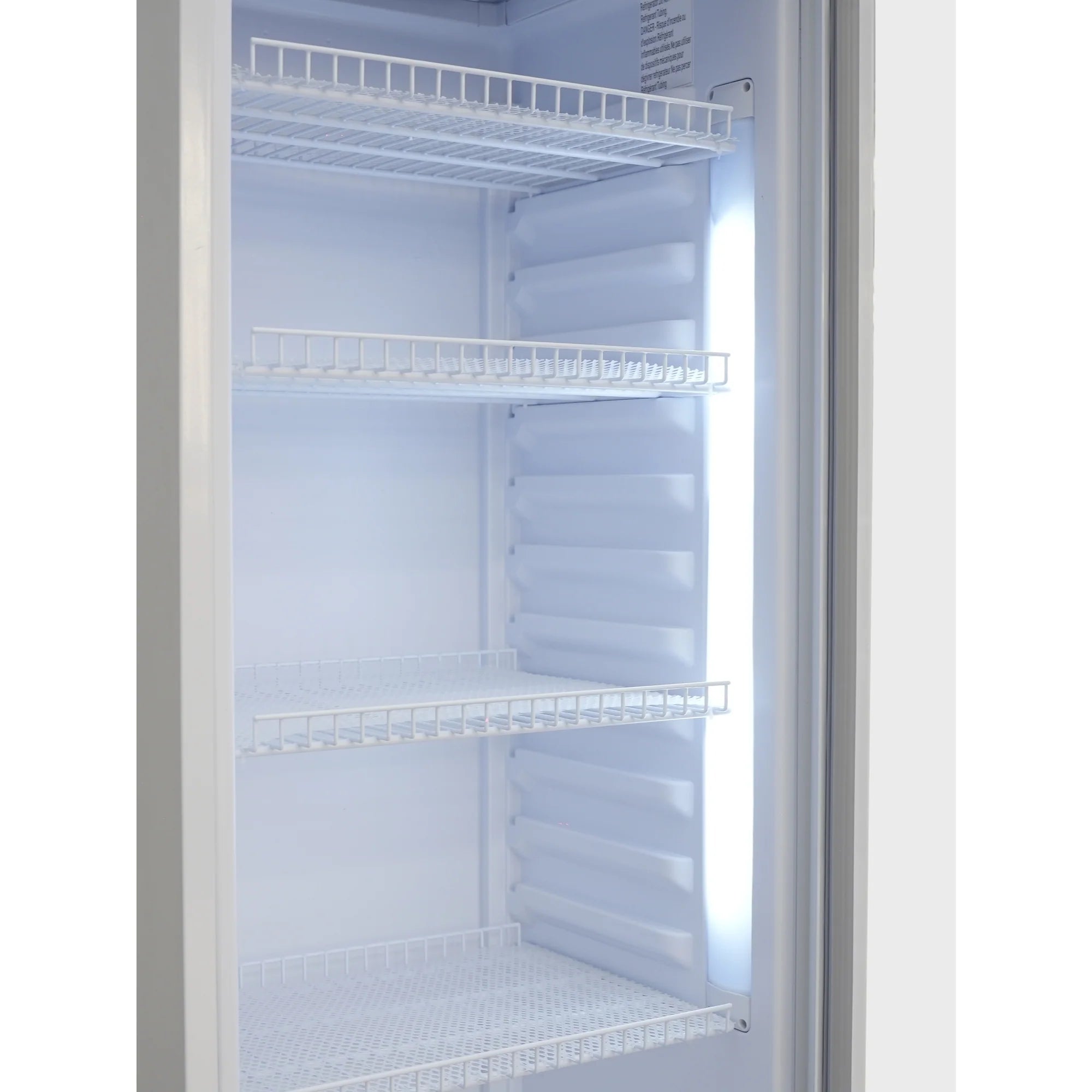 One-Door Commercial Merchandiser Refrigerator in White, 22 in 9 cu. ft.