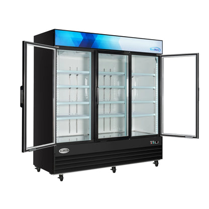 Three-Door Merchandiser Refrigerator 78 in, 53 cu ft