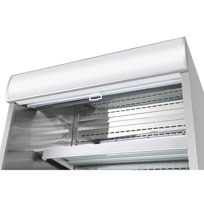 Open-Air Merchandiser Grab and Go Refrigerator in Stainless Steel 35.3 in, 18 cu ft.