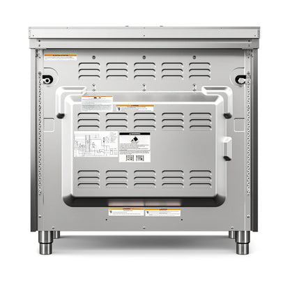 Professional Dual Fuel Range in Stainless Steel with Legs, 4.3 cu. ft. 36 In.