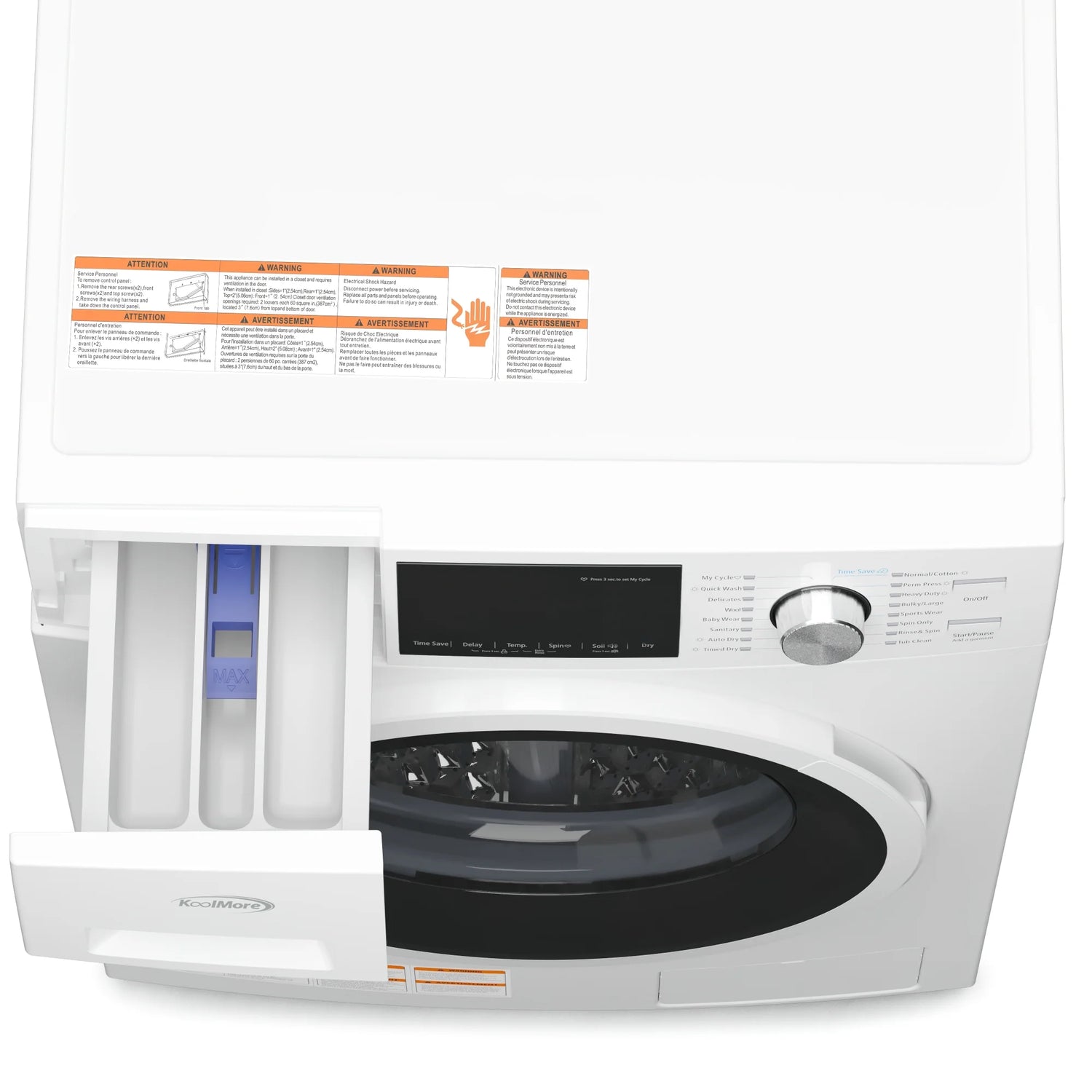 All-in-One Washer &amp; Dryer Combo in White 2.7 cu ft.