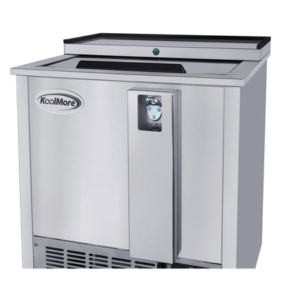 Commercial Bottle Cooler with Built-In Opener, ETL Listed, 5 cu. ft. 25 In.