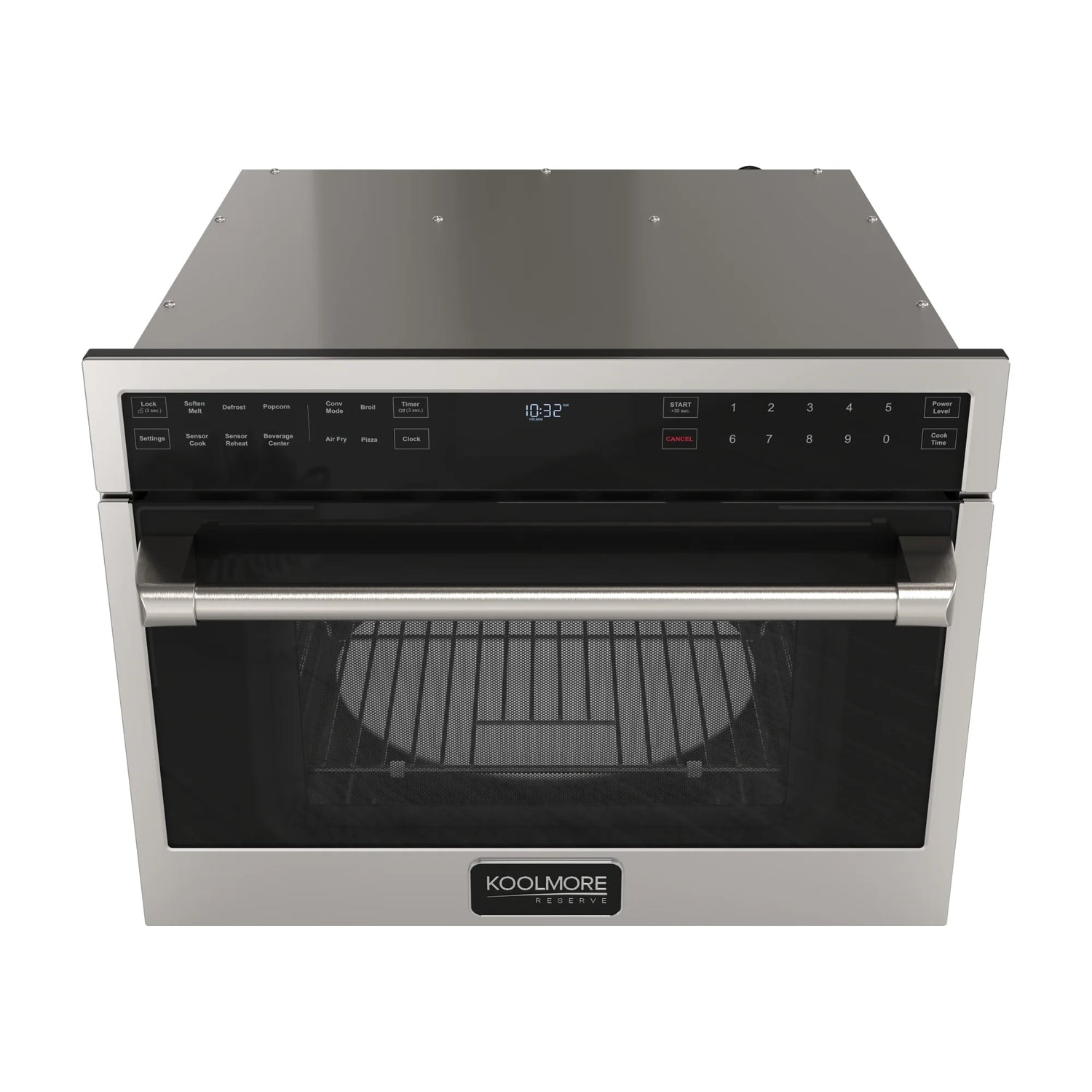 KoolMore Reserve 24 in. Built-In Microwave Convection Oven with Air Fry, 3-in-1 Combo, Sensor Cook, Soft-Close Door, 1.6 cu. ft. in Stainless Steel